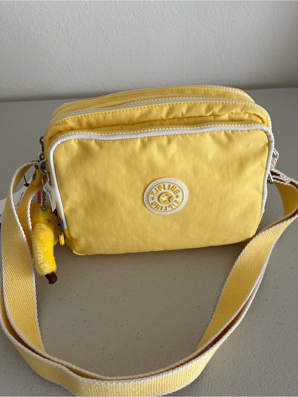 NWT - Kipling Silen Crossbody Bag in Sunflower Yellow